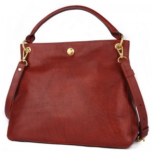 Customized ໂລໂກ້ຫນັງ handbag ສໍາລັບແມ່ຍິງ