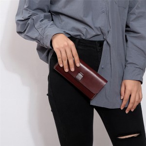 ກະເປົາເປ້ໂລໂກ້ Customized leather ladies multifunctional clutch bag
