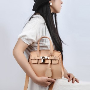 Customized Logo High Quality Leather Women's Bags Ladies Platinum Handbags