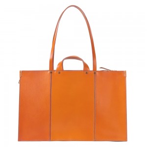 Customizable Leather Ladies Tote Bag