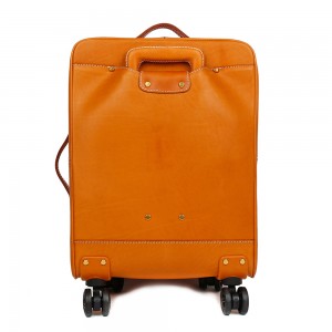 Valigia in pelle stile vintage personalizzabile