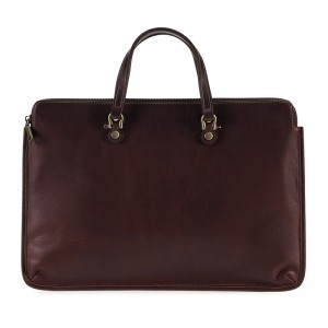 Customized Crazy Horse Leather Men’s Briefcase