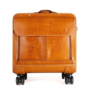 Naka-customize na LOGO Leather na maleta