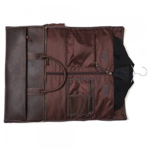 Tilpasset rejsetaske med stor kapacitet til mænd Crazy Horse læder vintage rejsetaske bagagetaske
