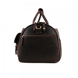 सानुकूलित मोठ्या क्षमतेची ट्रॅव्हल बॅग पुरुषांची बॅग क्रेझी हॉर्स लेदर विंटेज ट्रॅव्हल बॅग लगेज बॅग