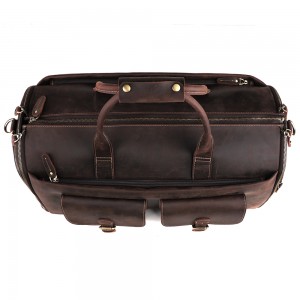 Дорожная сумка большой емкости по индивидуальному заказу, мужская сумка Crazy Horse, кожаная винтажная дорожная сумка, сумка для багажа