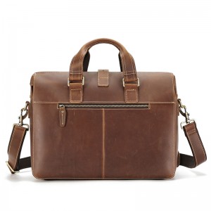 Customized Men's Leather Briefcase ທຸລະກິດ