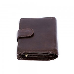 Oanpaste manlju Wallet rfid Casual Vintage Leather Wallet