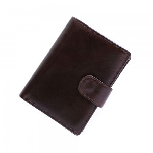 Chikwama cha Amuna Chokhazikika rfid Casual Vintage Leather Wallet