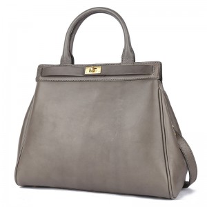 Pabrik custom Kulit Asli Ladies Platinum Handbag