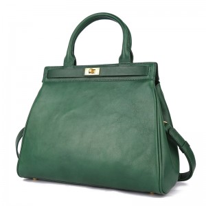 Pabrik custom Kulit Asli Ladies Platinum Handbag