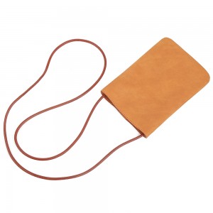 Rūpnīcas pasūtījuma ādas Mini Crossbody Bag sieviešu mobilo telefonu somai