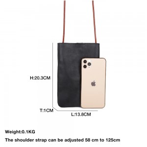 Factory custom leather Mini Crossbody Bag for women’s cell phone bag