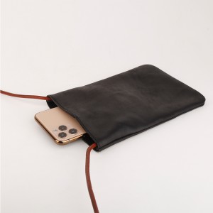 Pabrik custom kulit Mini Crossbody Kantong pikeun kantong ponsel awéwé