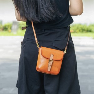 Фабрични персонализирани чанти за дамска чанта през рамо от растително дъбена кожа