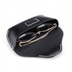 Genuine leather retro personalized glasses case