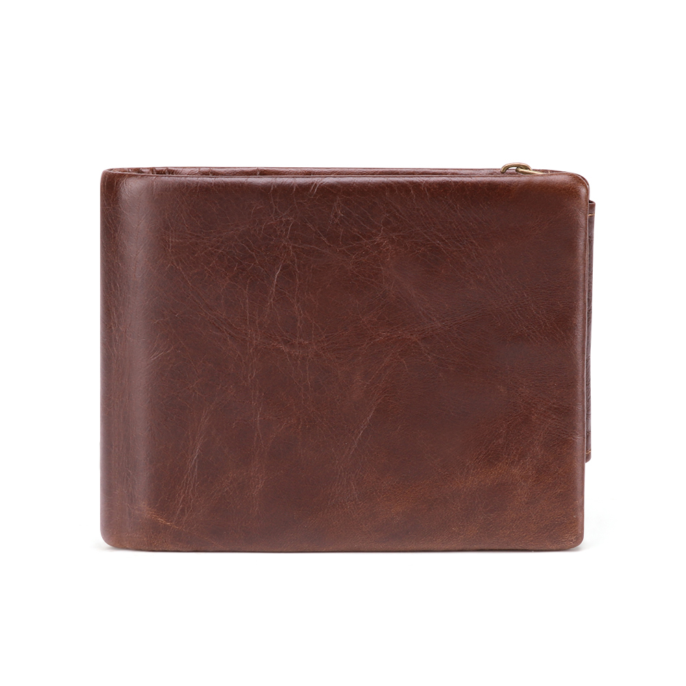 Wysokiej klasy, spersonalizowany męski portfel skórzany o dużej pojemności w stylu vintage (1)