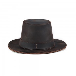 Wysokiej klasy, spersonalizowany męski kapelusz przeciwsłoneczny w stylu vintage