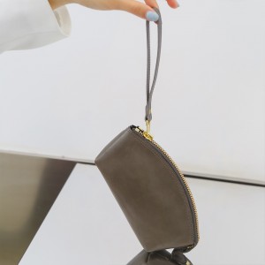Висококвалитетна прилагодена женска чанта за спојка со штавената кожа од зеленчук