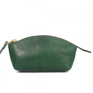 Umgangatho ophezulu weVegetable Tanned Leather Ladies Portable Clutch Bag