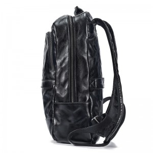 Прилагодено LOGO Италијанска чанта од зеленчук исончана кожа за машки црни деловни ранци