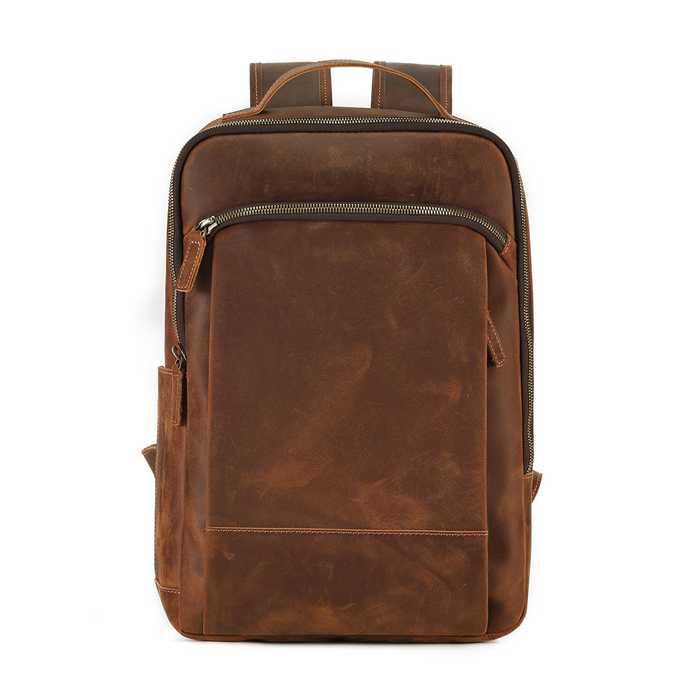 High quality customized leather men's vintage shoulder bag (5)