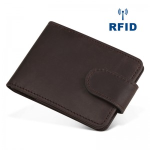 Pasirinktinis logotipas Aukštos kokybės odinis RFID kortelių laikiklis