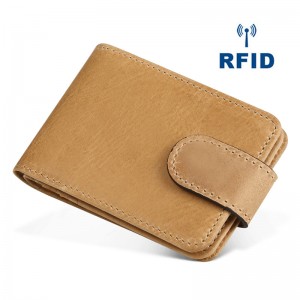 Kohandatud logo Kvaliteetsest nahast RFID-kaardihoidja