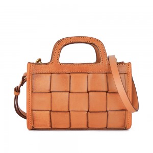 High Quality customized Vegetabilis Tanned Leather Womens texta Pera Crossbody Bag