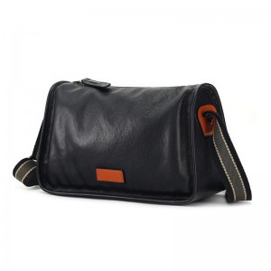 OEM/ODM Custom Logo leather messenger bag for men