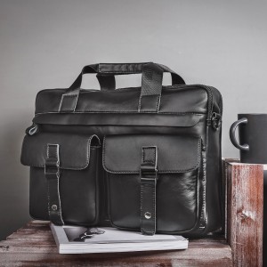 European and American retro leather business men’s briefcase
