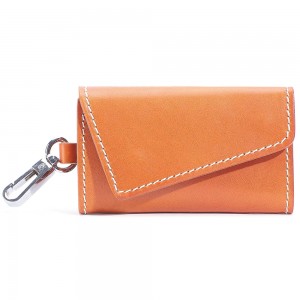 Wholesale household vegetable tanned leather key bags