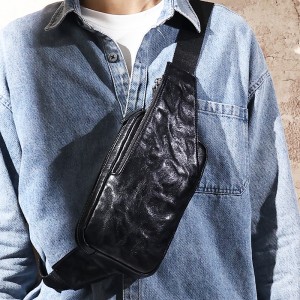 फ़ैक्टरी अनुकूलित फ़ैशन चमड़ा पुरुषों का फ़ैशन चेस्ट बैग