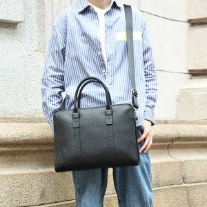 Luxury Custom leather briefcase business bag para sa mga lalaki