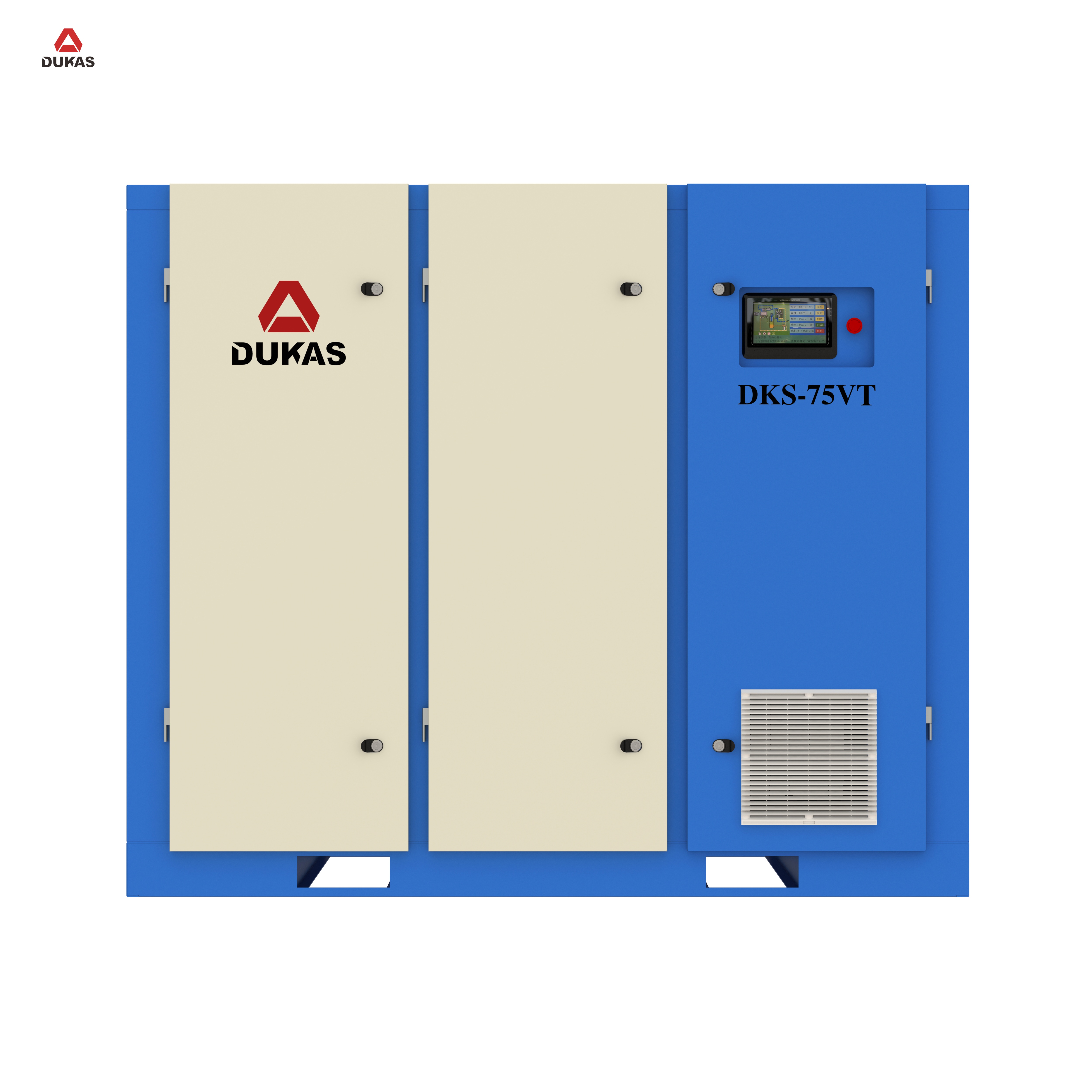 75kw high-efficiency energy-saving two-stage air compressor with better exhaust quality