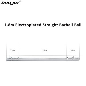 1.2m/1.5m/1.8m Weightlifting Electroplated Barbell Bar