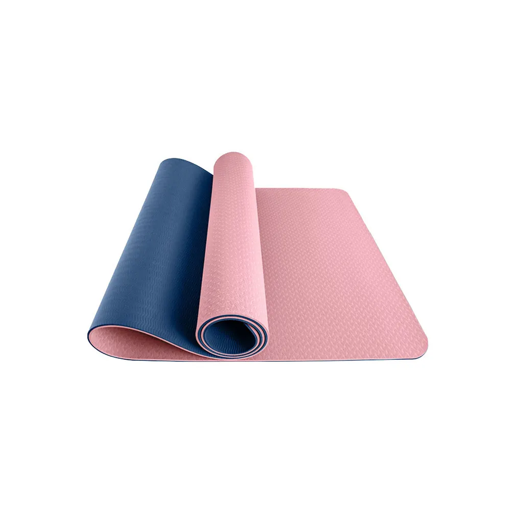 Double Sided Yoga Mat Customizable Yoga Mat with Alignment Lines