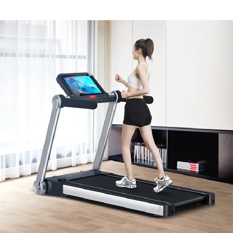 gym apparatuer rinnende masine snelheid oanpassing kuierpad thús gebrûk treadmill mei oefenprogramma hertslach