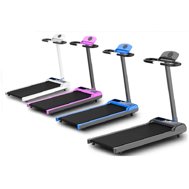Latihan Kardio Kebugaran Treadmill Lipat 0-10km/j Penyesuaian Kecepatan Walking Pad Treadmill dengan Stand
