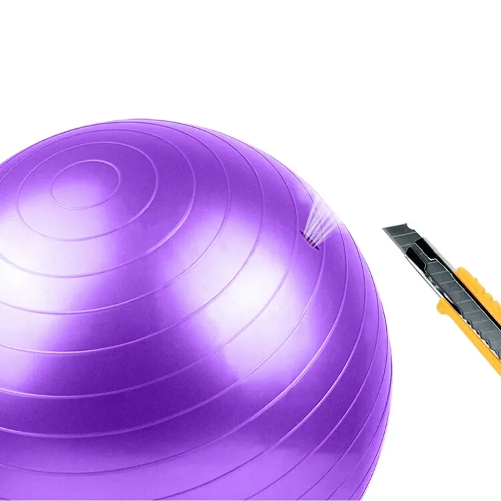 Kleurige fitnessaccessoires Grutte yogabal Anti-burst Pilatesbal mei logo