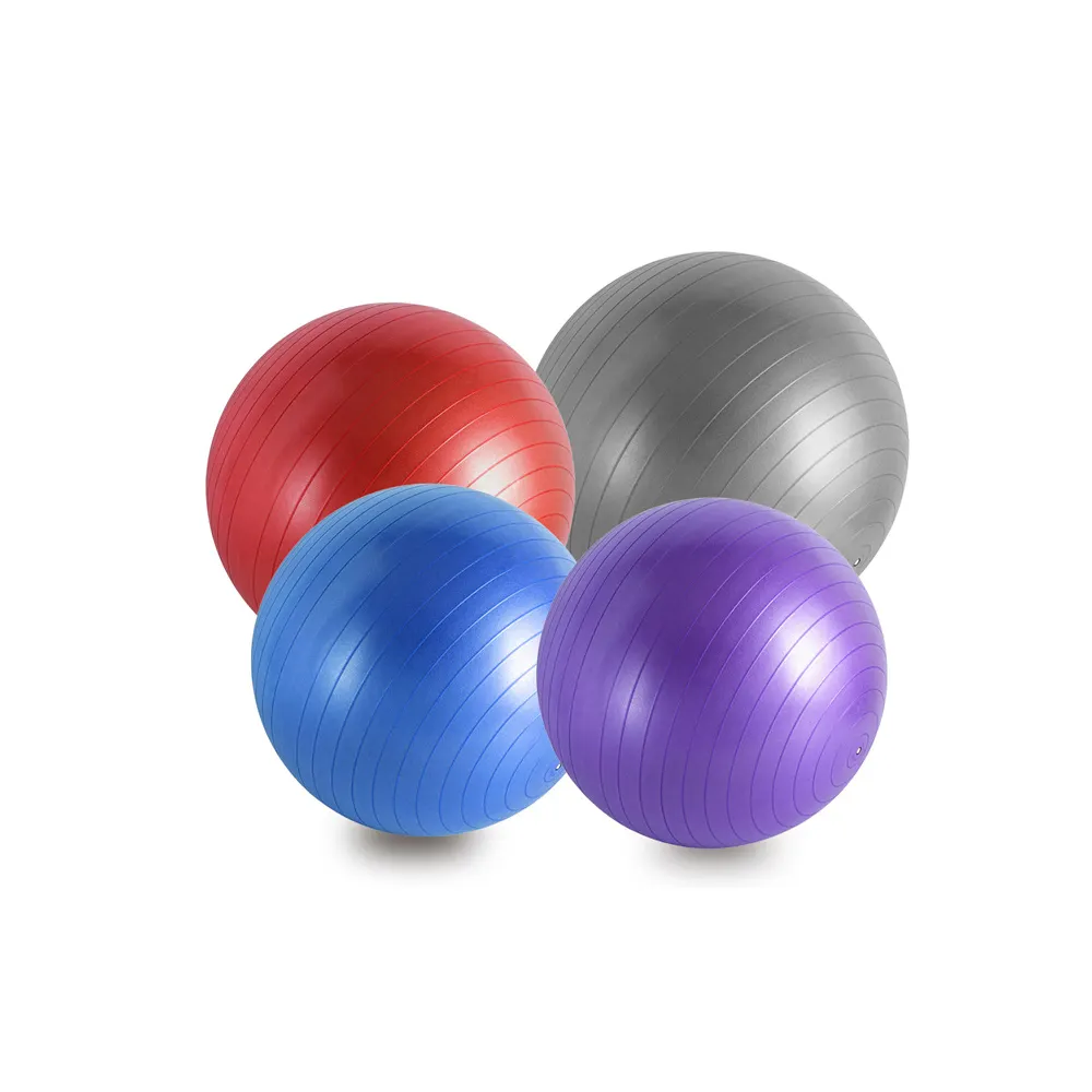 Sprzedaż fabryczna 55 cm piłka do jogi, antypoślizgowa piłka do ćwiczeń jogi w niestandardowym kolorze z pompką