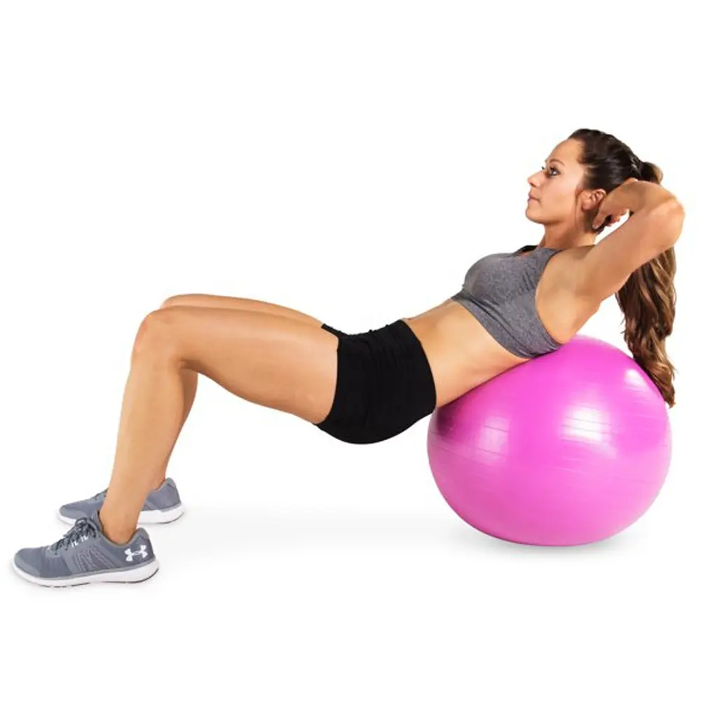 Custom Yoga Ball 55cm 65cm 75cm ECO-friendly Yoga Rubber Ball for Office Home Gym