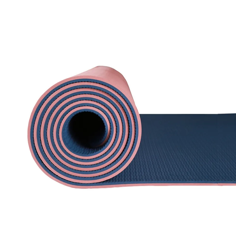 Hiersteller Trainingsausrüstung Benotzerdefinéiert Öko-frëndlech TPE Fitness Pilates Yoga Mat mat Logo