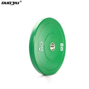 Weight Lifting Gym Equipment Colorful Barbell Bumper Plates