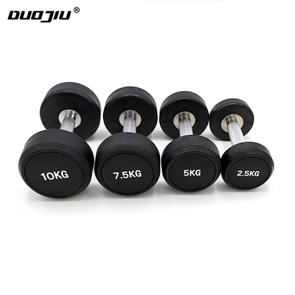 Factory Sales Fixed Round Dumbbells with Rubber Coated Featured Image