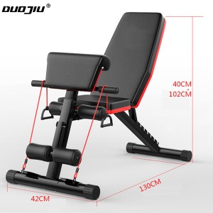 Fitness Equipment Height Adjustable Weight Bench for Home