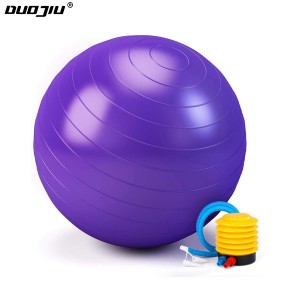 Veleprodaja visoke kvalitete, ekološki prihvatljiva lopta za ravnotežu joge 65 cm lopta za jogu za kućnu vježbanje u teretani PVC prilagođena glatka 20 kom