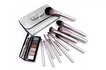 New Makeup Brushes 12pcs Gradient Blue Makeup Brush Set Colorful Handle Cosmetic Brushes Set