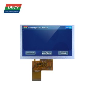 5 tum 800×480 RGB-gränssnitt 400nit TN TFT LCD LN80480T050IA4098