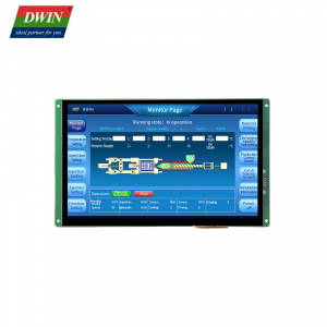 Ekrani kapacitiv HMI 10,1 inç 1280*800 piksele DMT12800T101_39WTC (klasa industriale)